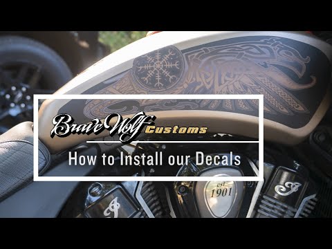 Brave Wolf Customs - How to Install Our Decals using the Wet Method
