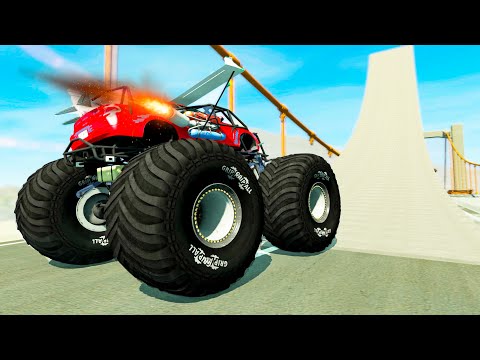 Сars High Jumping Crashes #5 - Beamng drive