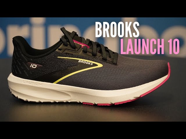 Vídeo relacionado con BROOKS Launch 10, Sneaker Hombre, Blue Black Fiery Coral, 44.5 EU