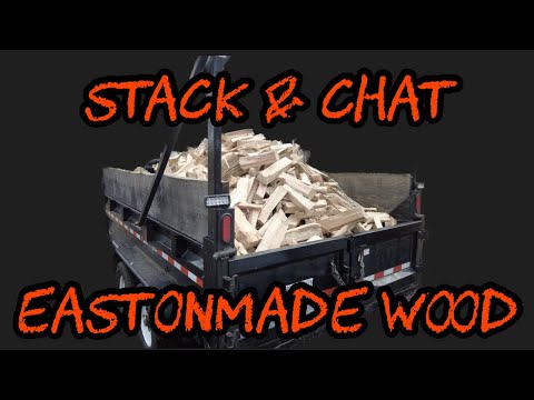 #348 Stacking the Firewood Produced by the Eastonmade 22-28 Wood Splitter