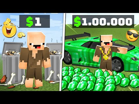 FAKİR HAYAT 🚂 VS  ZENGİN HAYAT 🤑  - Minecraft