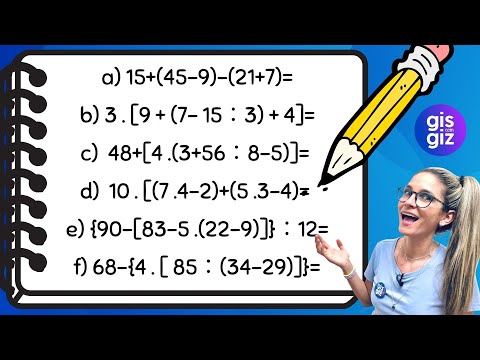 EXPRESSÕES NUMÉRICAS - EXERCÍCIOS \Prof. Gis/ MATEMÁTICA BÁSICA