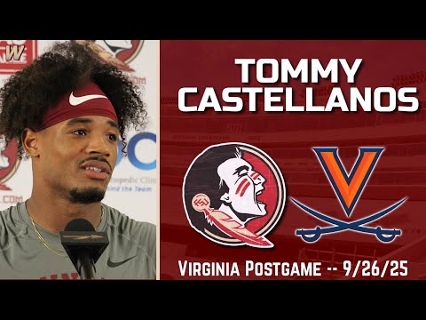 Tommy Castellanos FSU Virginia Postgame 9-26-25 | FSU Football | Florida State Football | Warchant