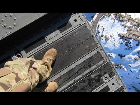 Just another day at the office, as a CH-47 Crew Chief!