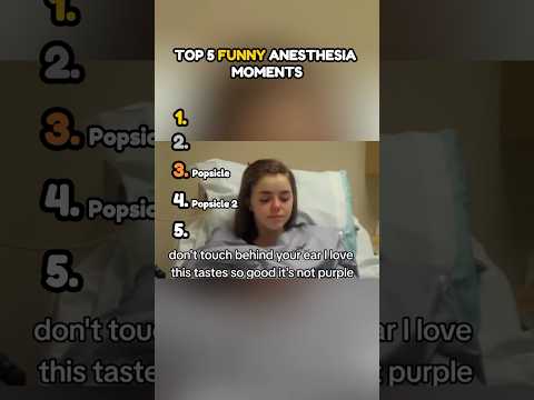 Top 5 Funniest Anesthesia Reactions part 102 🤣 #shorts