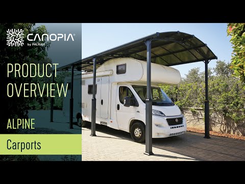 Carport Canopia by Palram Alpine I Metall För Husbil 3,6x8,5 m