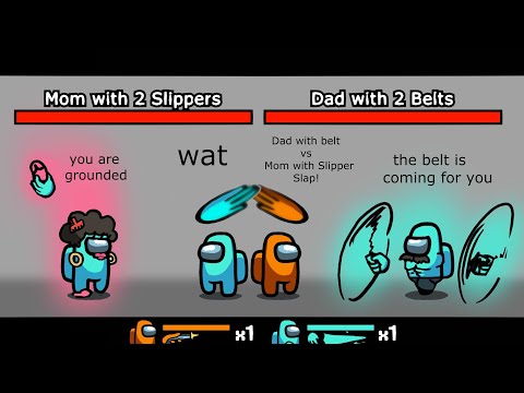 Among Us Orange's Revenge - 110 - Dad with Belt vs. Mom with Slipper Slap
