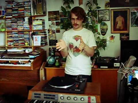 Laser cut phono record presentation: 