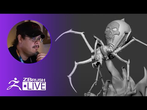 Creating a Giant 3D Spider Attack Scene - Enter the ZBHO Dojo - Spicer McLeroy - ZBrush 2021