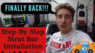 True Step-By-Step Strut Bar installation 2005-2010 Scion tC