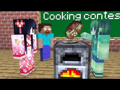Monster School : Funny Cooking Fails Compilation - Minecraft Animation