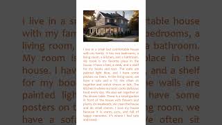 ๐ My House โ Simple English Paragraph for Beginners | English Listening Practice