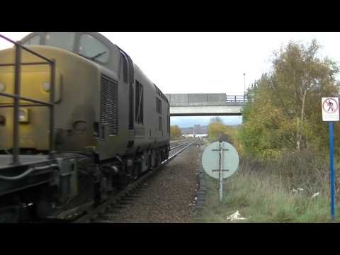 Direct Rail Services 37402 and 37425 Rail Head Treatment Train at MetroCentre