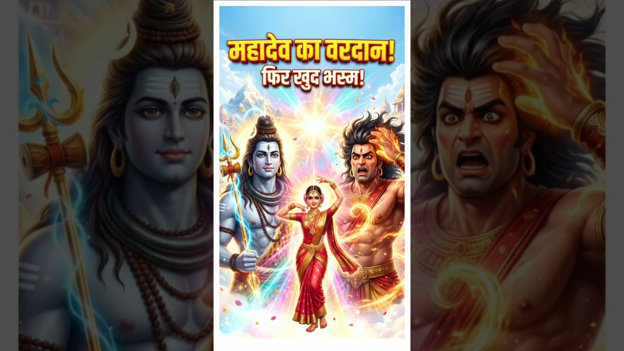 महादेव ने भस्मासुर को ऐसा वरदान क्यों दिया? 😱 फिर खुद कैसे बचाया! 🔱 Hindu Mythology #youtubeshorts
