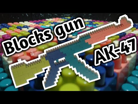 How to make an AK-47 toy gun with building blocks - Building blocks gun