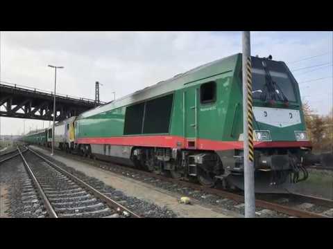 Voith Maxima 40 CC Führerstandsmitfahrt cab ride rangieren in Frankfurt Osthafen