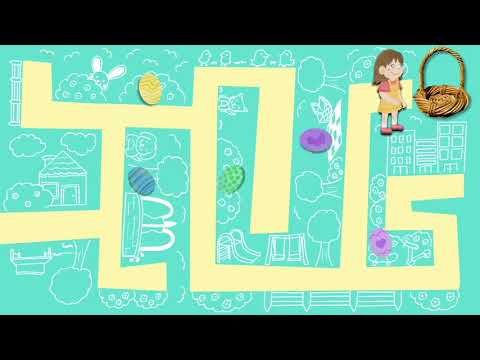 Fun Easter Maze Game Activity For Preschool Children - Hearty Kids