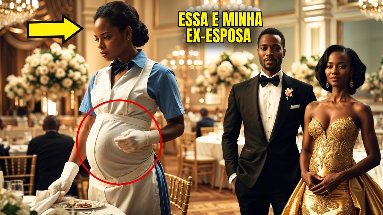 Um milionário viu sua ex-esposa grávida limpando mesas em seu casamento, o que ele fez em seguida...