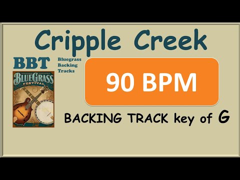 Cripple Creek 90 BPM bluegrass backing track