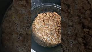 Freeze dried cooked ground beef