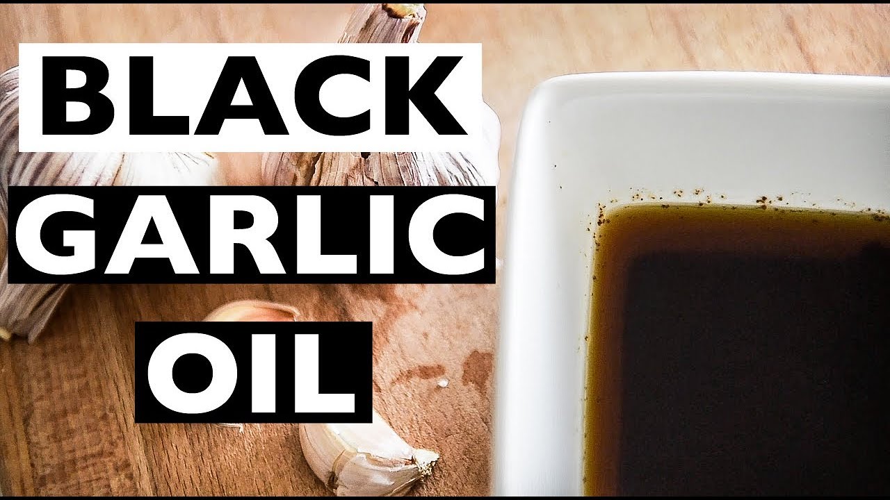 How to make BLACK GARLIC OIL ***AMAZING IN VEGAN...