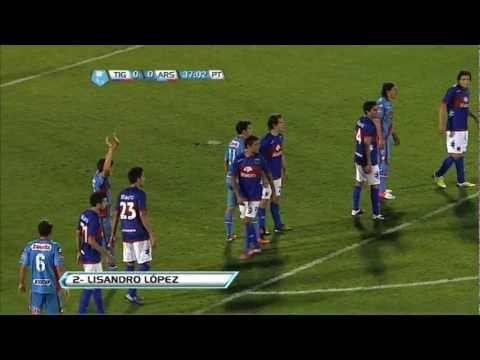 Gol de López. Tigre 0 - Arsenal 1. Torneo Inicial 2012. Fecha 15. Fútbol Para Todos