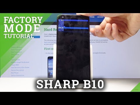 How to Use Factory Mode in SHARP B10 - Factory Menu / Hardware Test