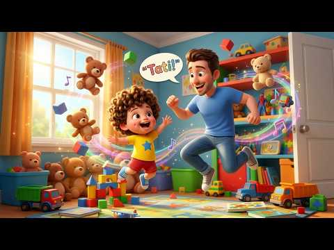 Tati, Hai să ne Jucăm! 👨‍👧 | Cântec Vesel Tată și Copil | Kids Song