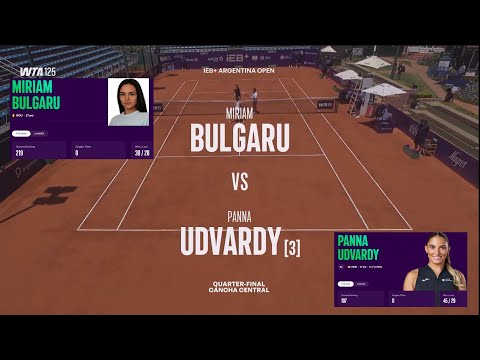 Miriam Bulgaru (ROU) vs   (3) Panna Udvardy (HUN) - Game, Set, Match