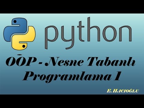 Python Dersleri #23 - OOP-1 Nesne Tabanlı Programlama