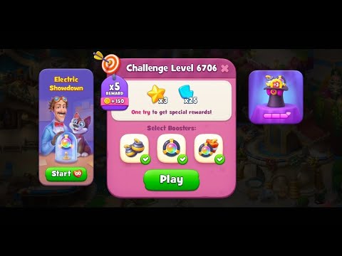 Gardenscapes Challenge Level 6706