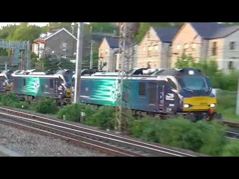 88009/88005 with 88006 dit 6k74 Sellafield - Crewe flasks, 23rd May 2018
