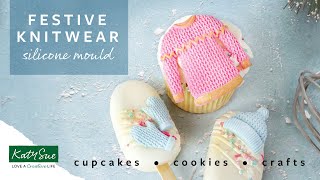 Silikonová formička svetr, čepice a rukavice Katy Sue