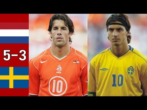 Netherlands 0-0 (5 x 4) Sweden (Van Nistelrooy, Ibrahimovic) ●UEFA Euro 2004 Extended Highlights