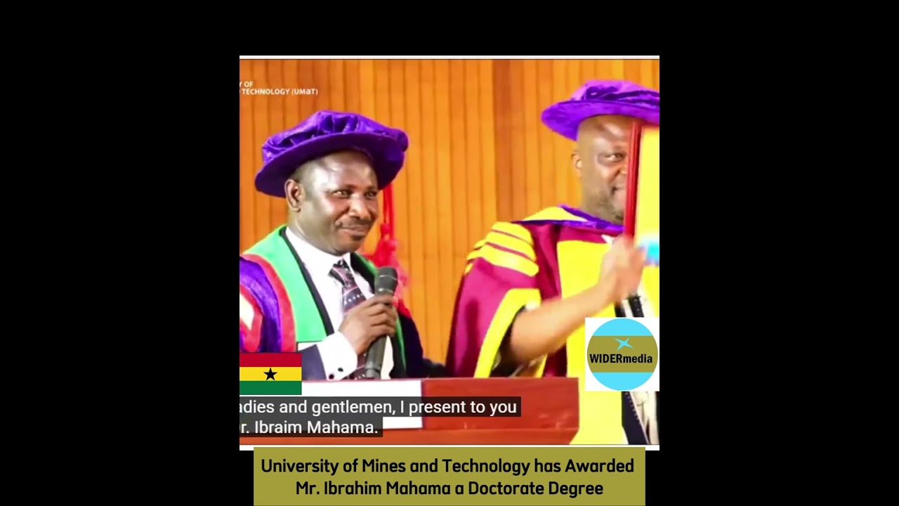Ibrahim Mahama Recceives a Doctorate Award from University of Mines and Technology