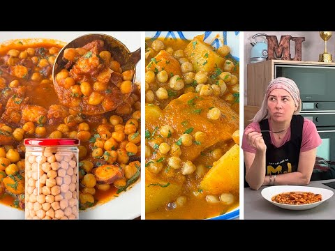 6 GUISOS FÁCILES Y RÁPIDOS CON GARBANZOS DE BOTE