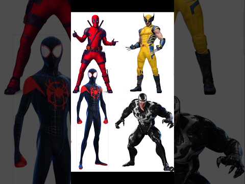 Miles Morales x Deadpool x Wolverine & Venom Mashup #spiderman #spiderverse #venom3 #deadpool3
