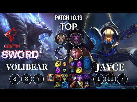 GRF Sword Volibear vs Jayce Top - KR Patch 10.13