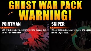 GHOST WAR PACK *WARNING* BEFORE YOU BUY! | NEW POINTMAN, SNIPER, SCOUT GHOST WAR PACKS!