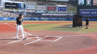 星街すいせい、始球式でストライク!球場スピードガンは105キロ表示【星街すいせい】
