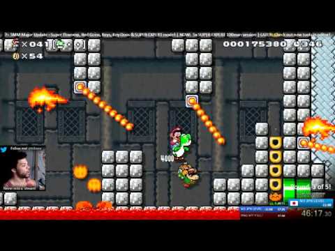 Super Mario Maker - BEST MEGAMAN RECREATION LEVEL EVER! CLUTCH ENDING!