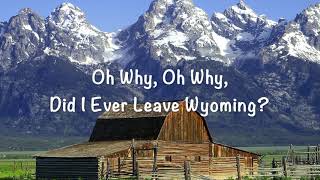 Oh why, oh why did I ever leave Wyoming? by Morey Amsterdam from 1946. Performed by Byron Peterson