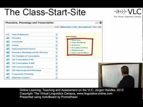 Online-Classes on the VLC