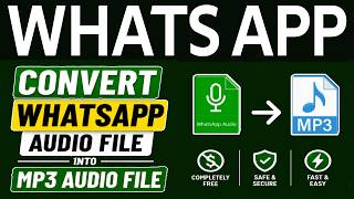 Download lagu How to Convert Whatsapp Audio Files into MP3 Audio Files for Free - 2026 mp3 Download lagu How to Convert Whatsapp Audio Files into MP3 Audio Files for Free - 2026 mp3