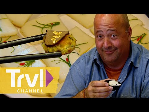 Elegant 34-COURSE Feast in China | Bizarre Foods with Andrew Zimmern | Travel Channel