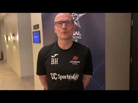 Postmatch interview, vs. KMF Titograd, Uefa Futsal CL - Bo Holden
