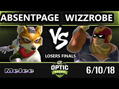 OpTic Arena 2018 SSBM - CLN | AbsentPage (Fox) Vs. Wizzrobe (Falcon) Smash Melee Losers Finals