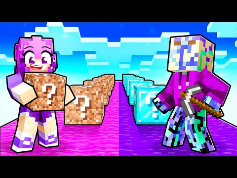 NOOB vs PRO Lucky Block Race in Minecraft!