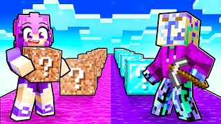 NOOB vs PRO Lucky Block Race in Minecraft! MQDEFAULT Thumbnail