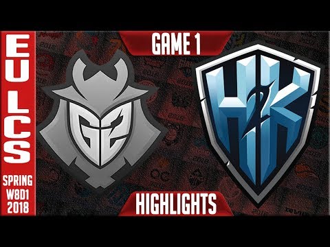 G2 vs H2K Highlights | EU LCS Week 8 Spring 2018 W8D1 | G2 Esports vs H2K Highlights